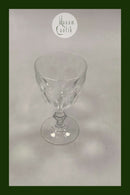 Red wine glass French with knob