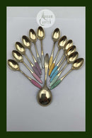 Frigast Sterling Sølv/Emalje Skeer (12+1)