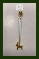 Georg Jensen Golden Christmas Lyseholder - Julebuk 1993