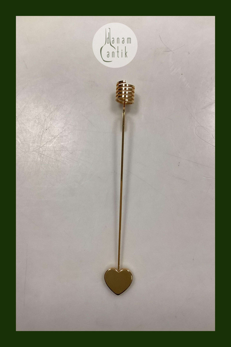 Georg Jensen Golden Christmas Lyseholder - Hjerte 1990