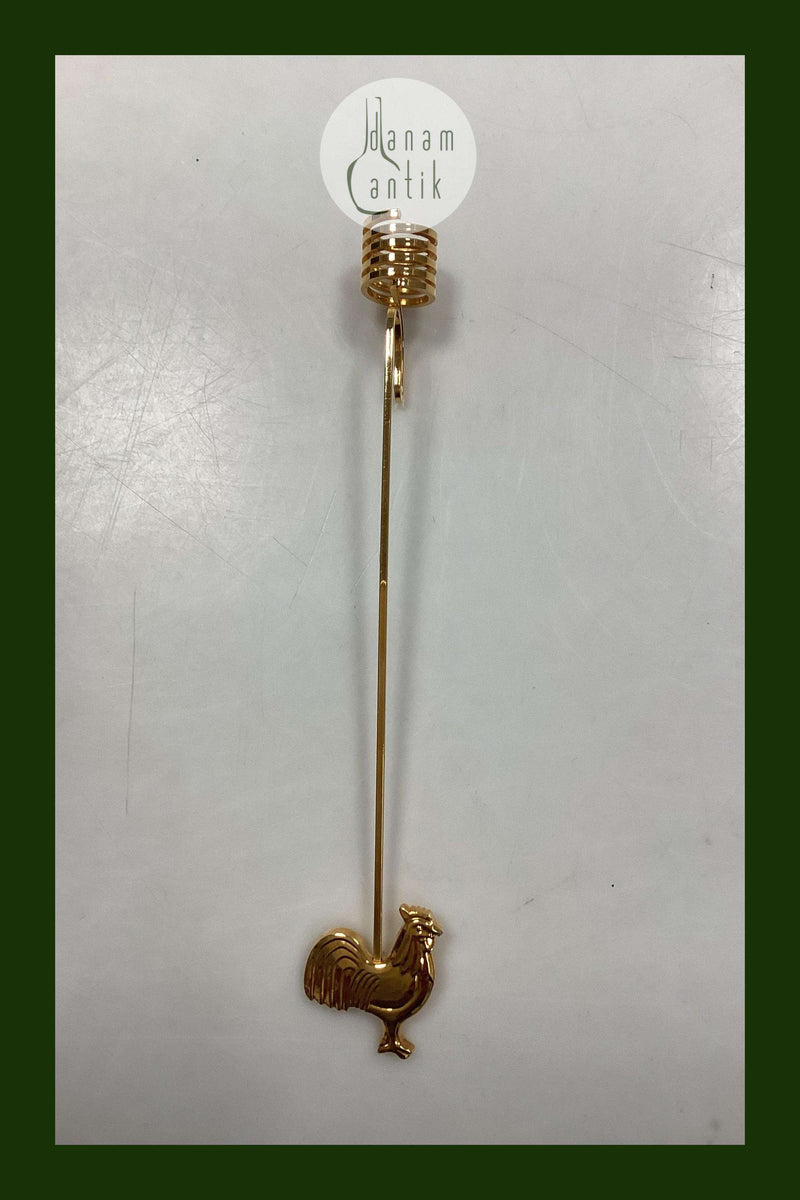 Georg Jensen Golden Christmas Lyseholder - Hane 1999