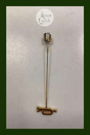 Georg Jensen Golden Christmas Lyseholder - Trompet 1991