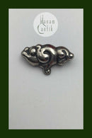 Dansk Sølv Art Noveau Broche (Bindesbøll-stil)
