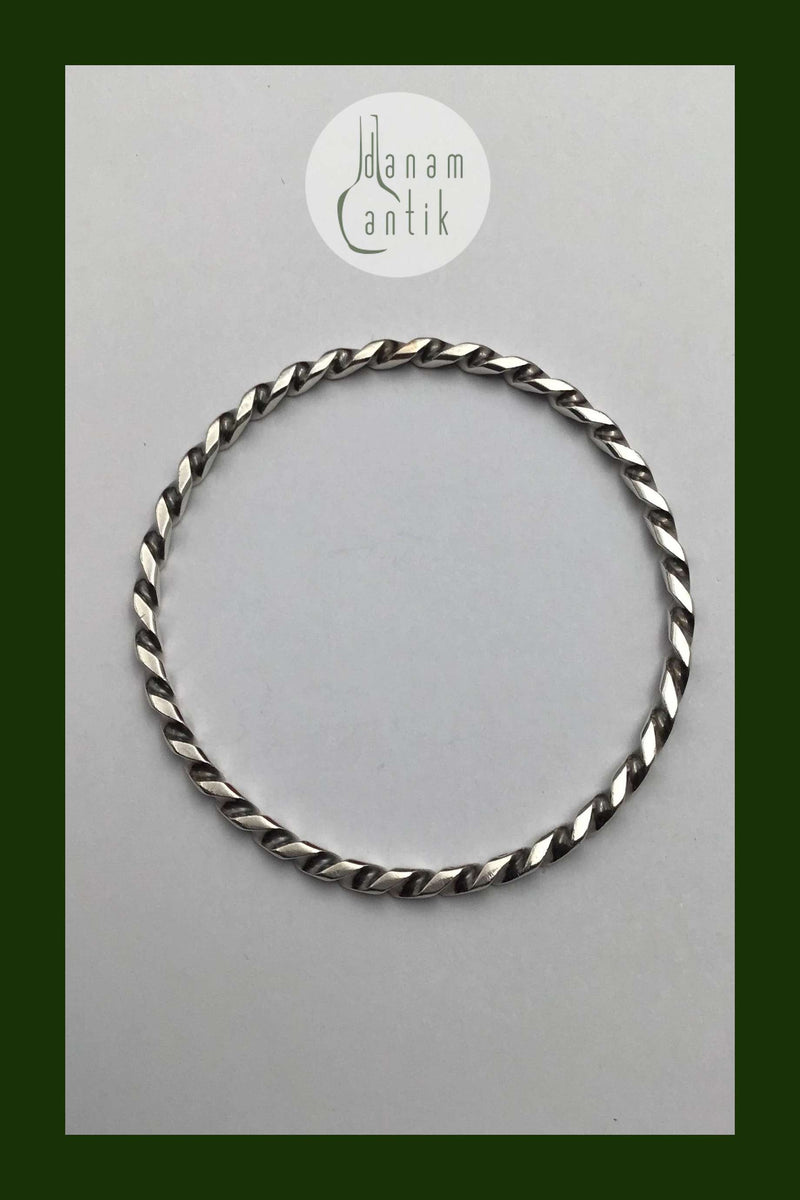 Randers Sølvvarefabrik Sterling Sølv Snoet Armring