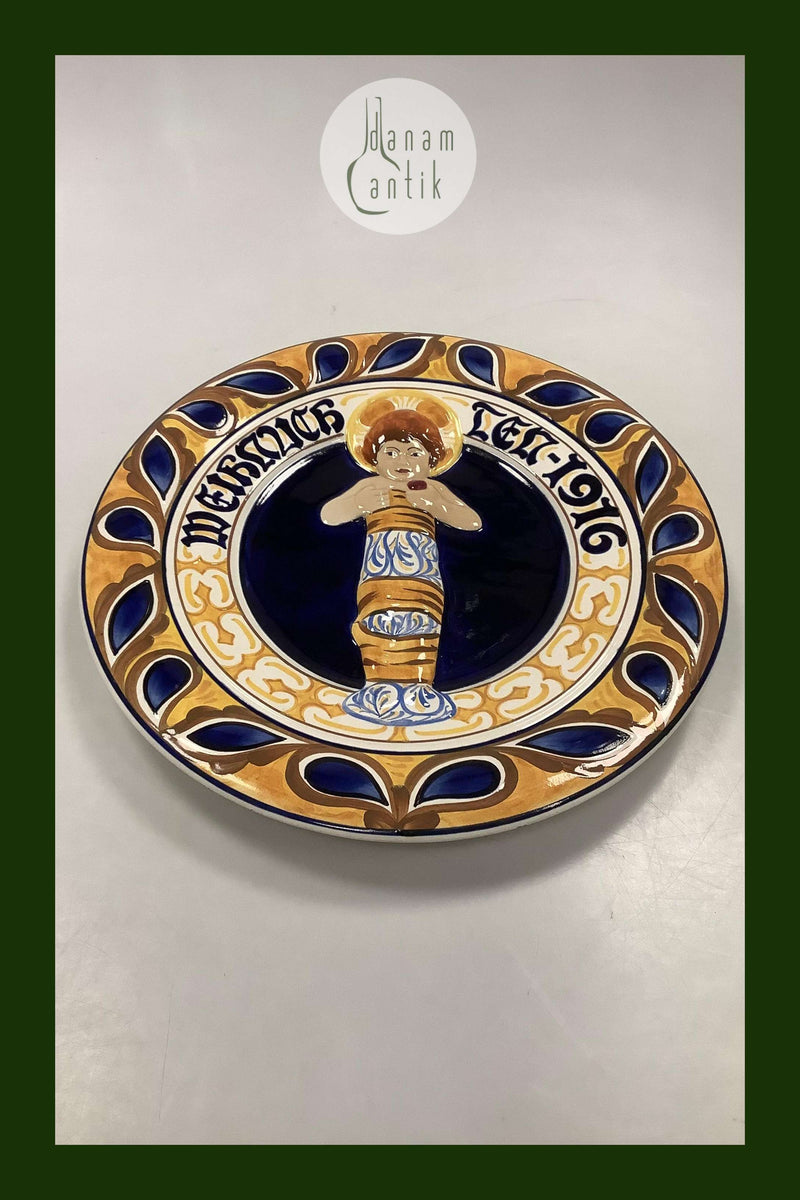 Aluminia Stor Juleplatte fra 1916 Weihnachten