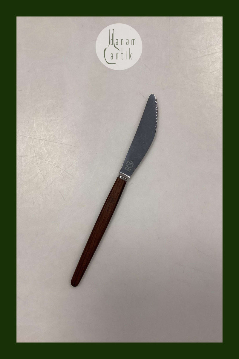 Raadvad Spisekniv med grillskær i Stål og Palisander