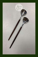 Eton Raadvad Salatbestik i Stål og Palisander