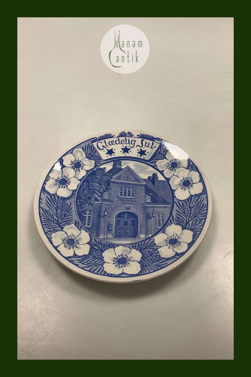 Aluminia Juleplatte Glædelig Jul Frederiksberghospitalet
