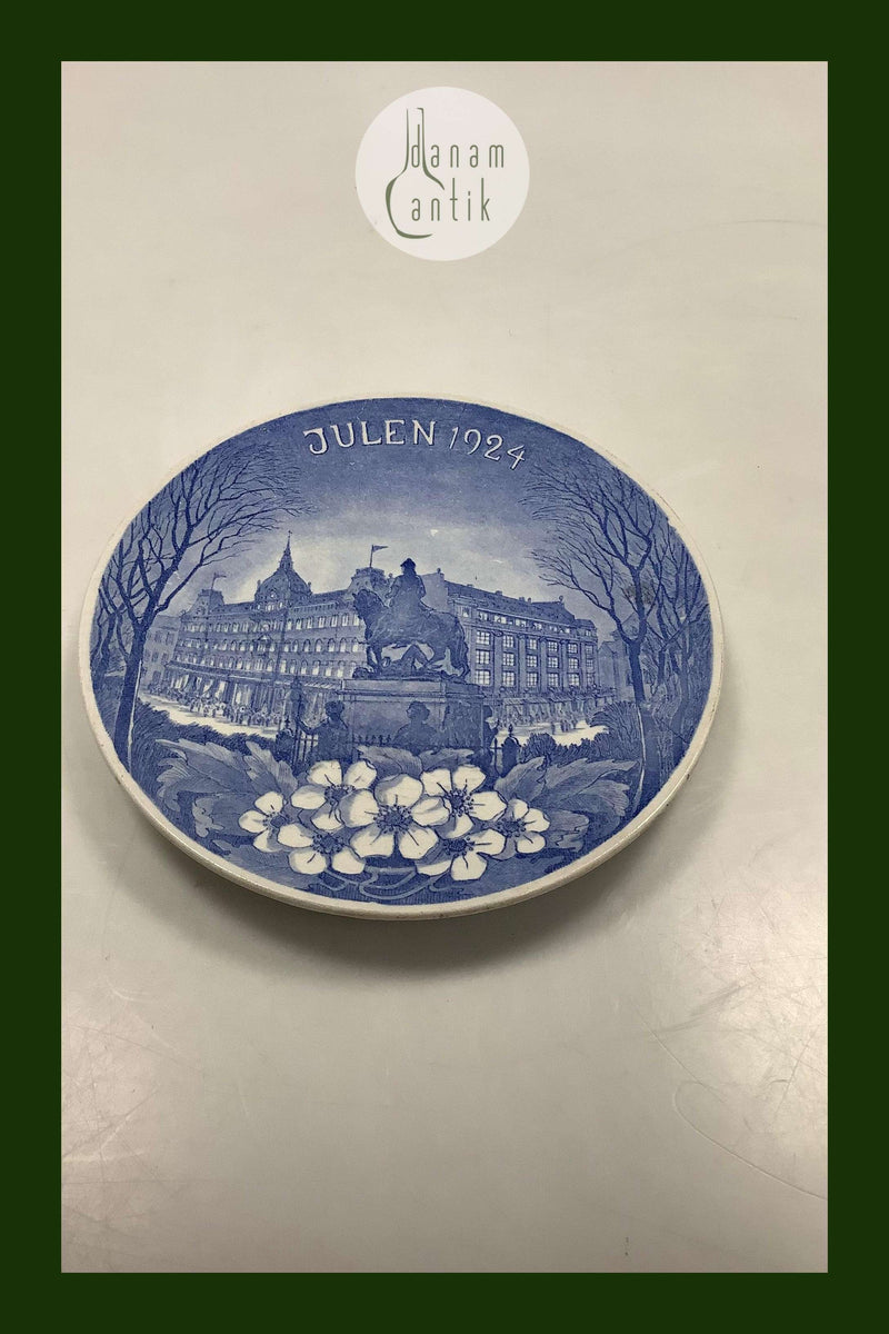 Aluminia Juleplatte Glædelig Jul Magasin du Nord 1924