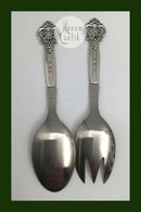 Cohr, Sølv / Stål "Drue" Salatsæt, Lille