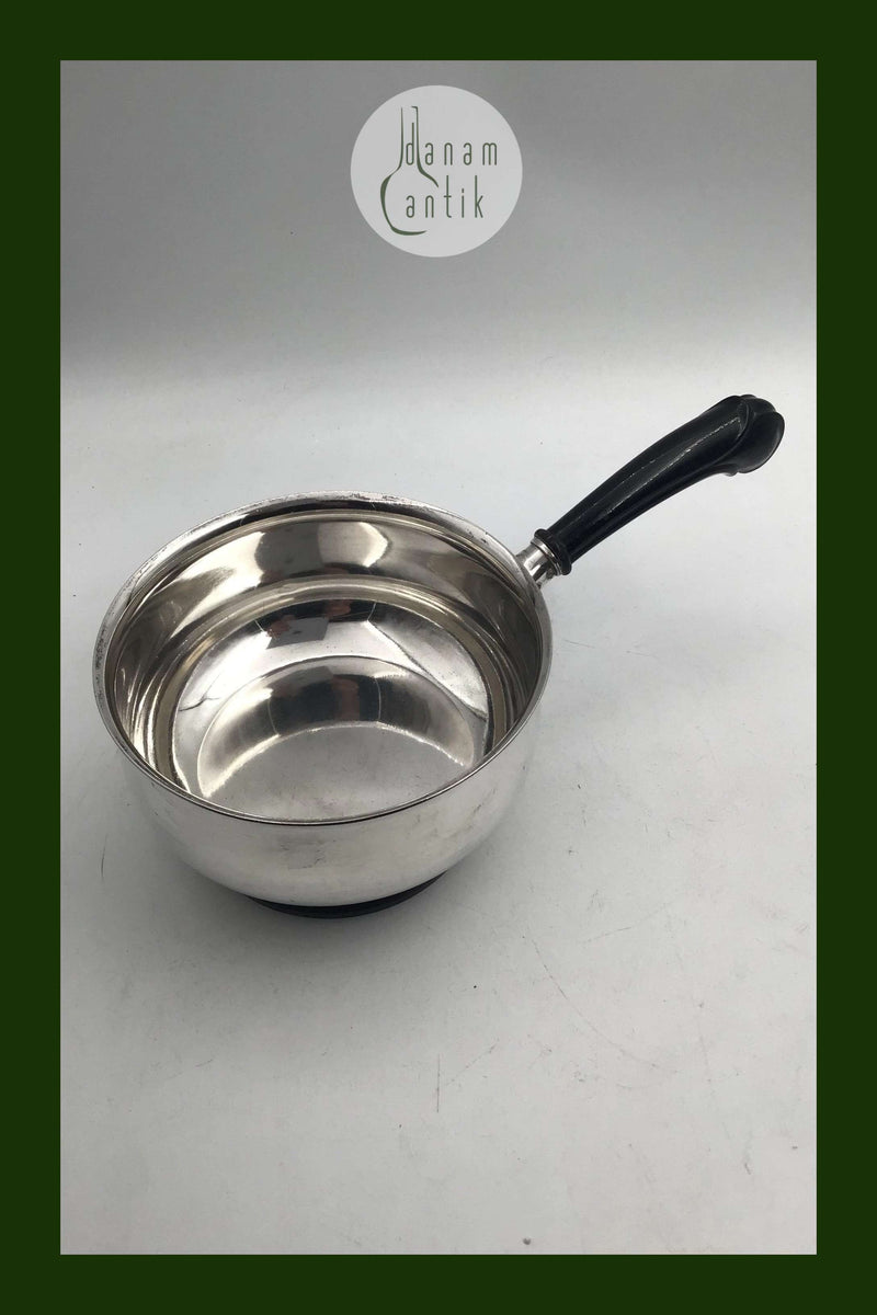 Cohr Sølv Kasserolle m træhåndtag