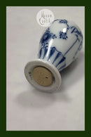 Bing og Grøndahl Blåmalet / Musselmalet Peberbøsse med tekst