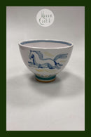 Aluminia Unika Vase af Kai Lange med Hest og Tyr No 5824