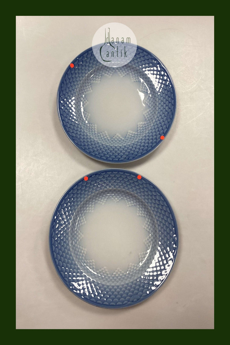 Bing og Grøndahl Blå Tone Hotel Spisetallerken No. 716/1009 - SKÅRET