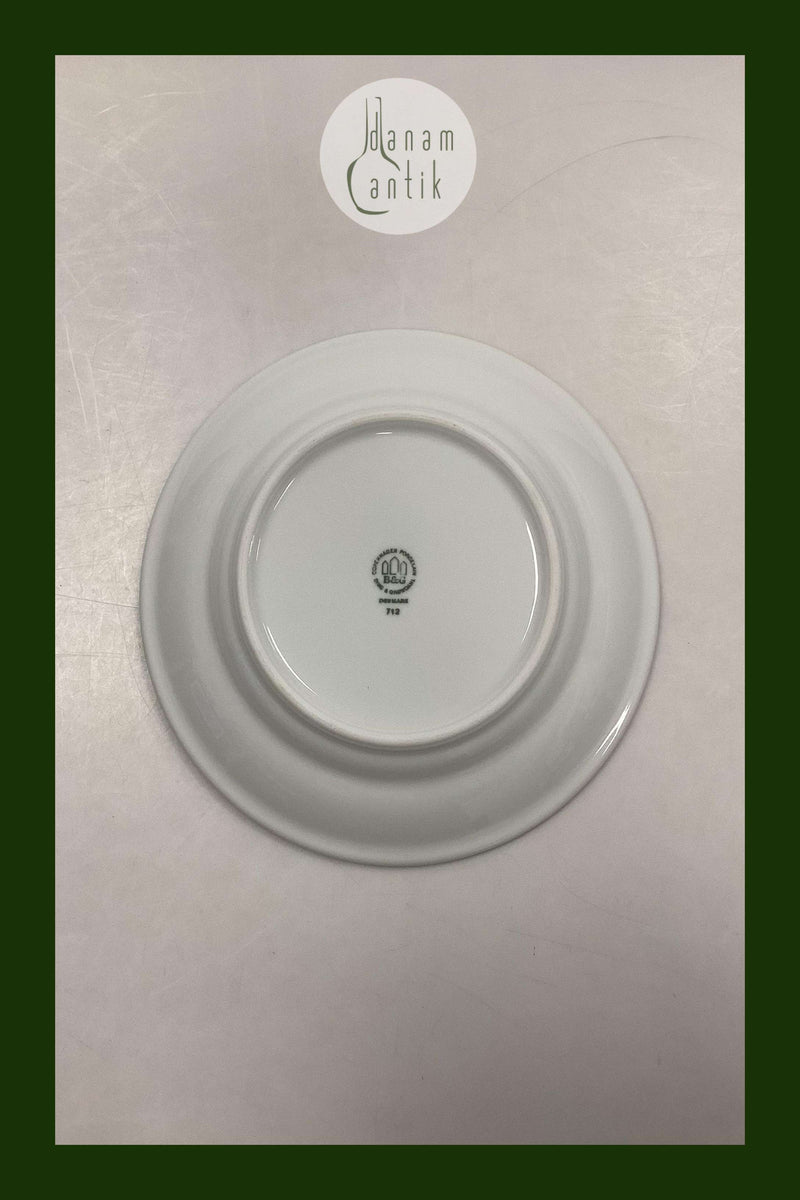 Bing og Grøndahl Blå Tone Hotel med logo Frokosttallerken No. 712