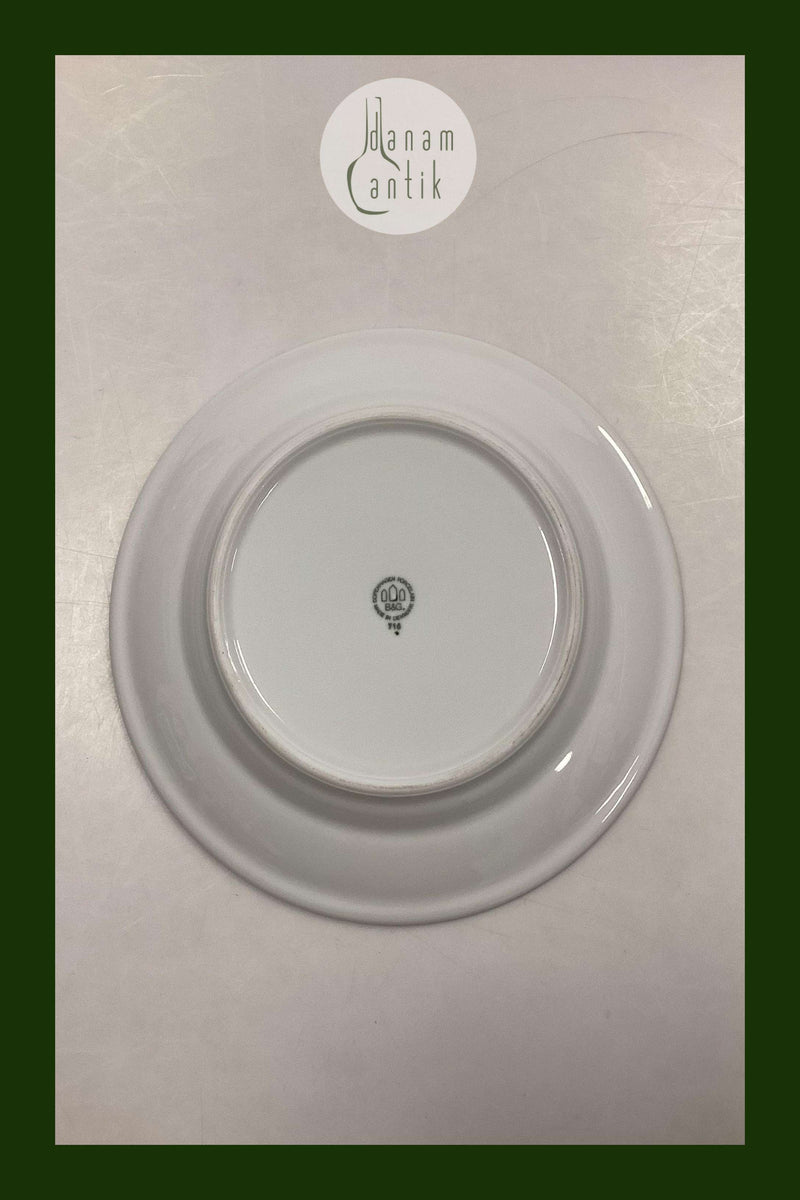 Bing og Grøndahl Blå Tone Hotel med logo Middagstallerken No. 716