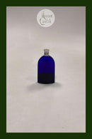 Medicinflaske i koboltblå glas