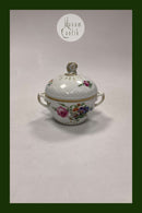 Bing og Grøndahl Saksisk Blomst, Hvid Stor Sukkerskål No. 94