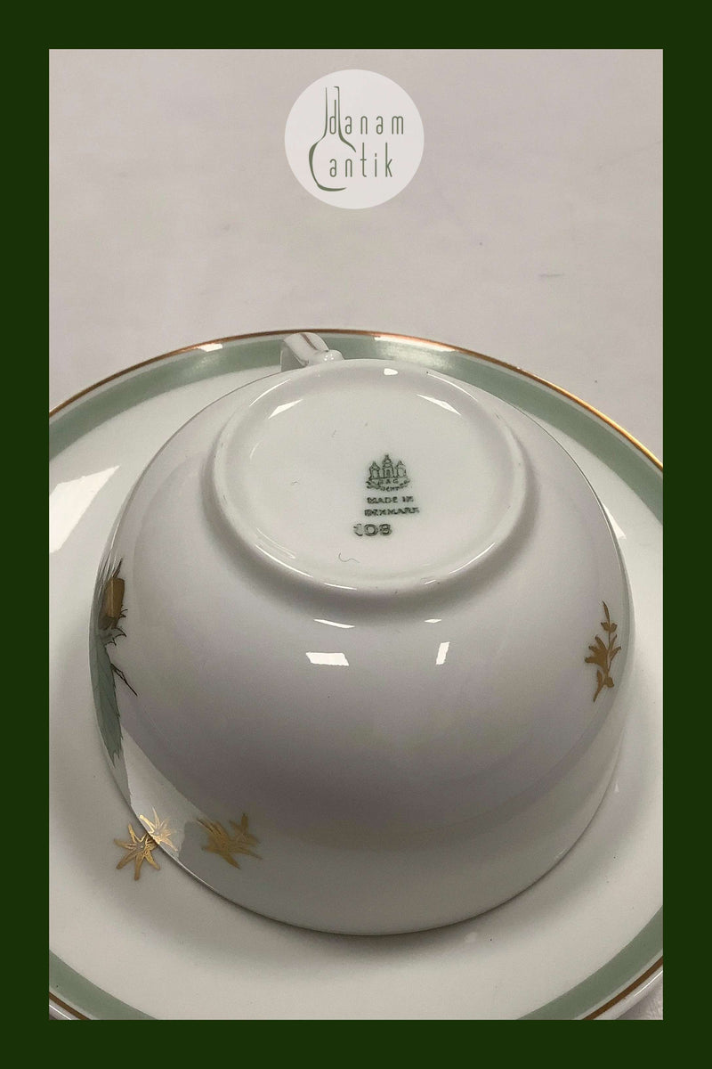 Bing og Grøndahl Hasselnød Thekop og underkop No 108