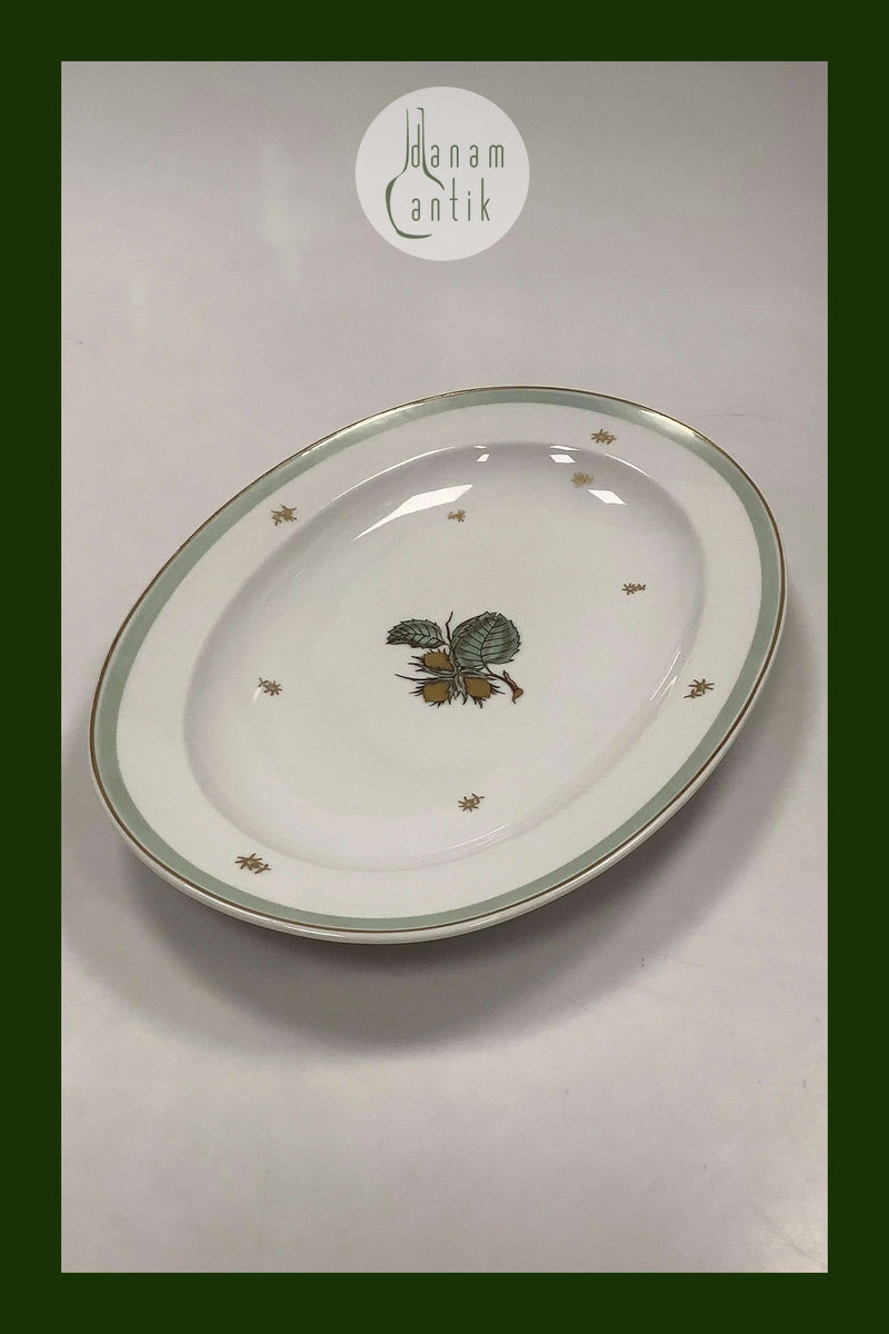 Bing og Grøndahl Hasselnød Ovalt Fad No 16