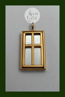 Georg Jensen Forgyldt Messing Vindue Vedhæng No. 5204