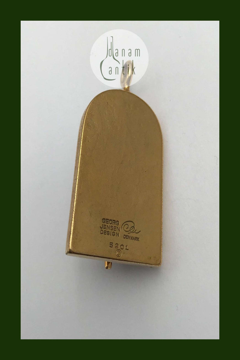 Georg Jensen Forgyldt Messing Cafe Vedhæng No. 5201