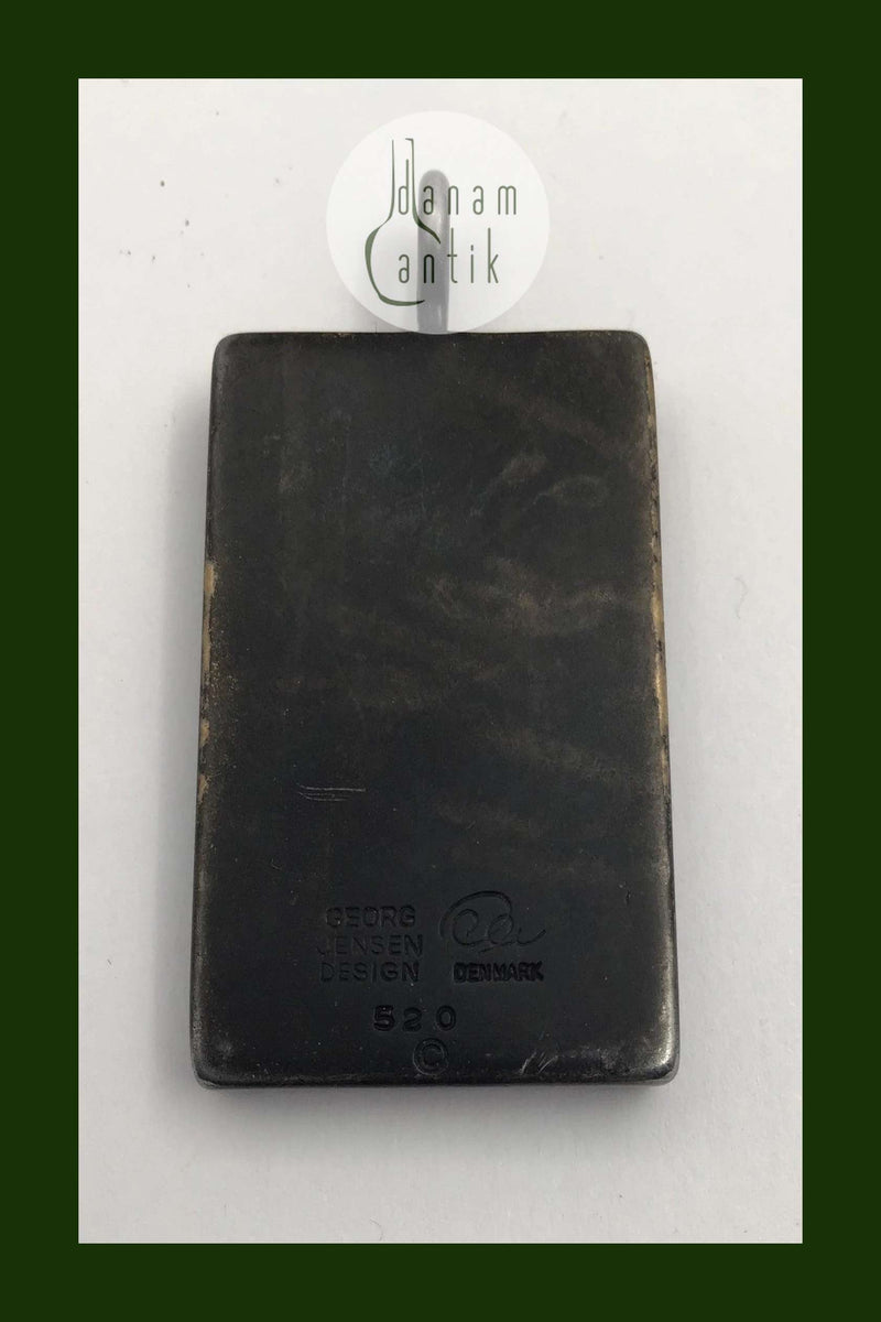 Georg Jensen Oxideret Messing Vindue Vedhæng No. 520