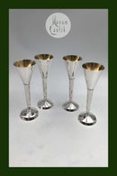 Franz Hingelberg Sterling Sølv Snapseglas Sæt (4)