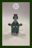 Bjørn Wiinblad Studio Lysestage i Grøn No L89 fra 1982