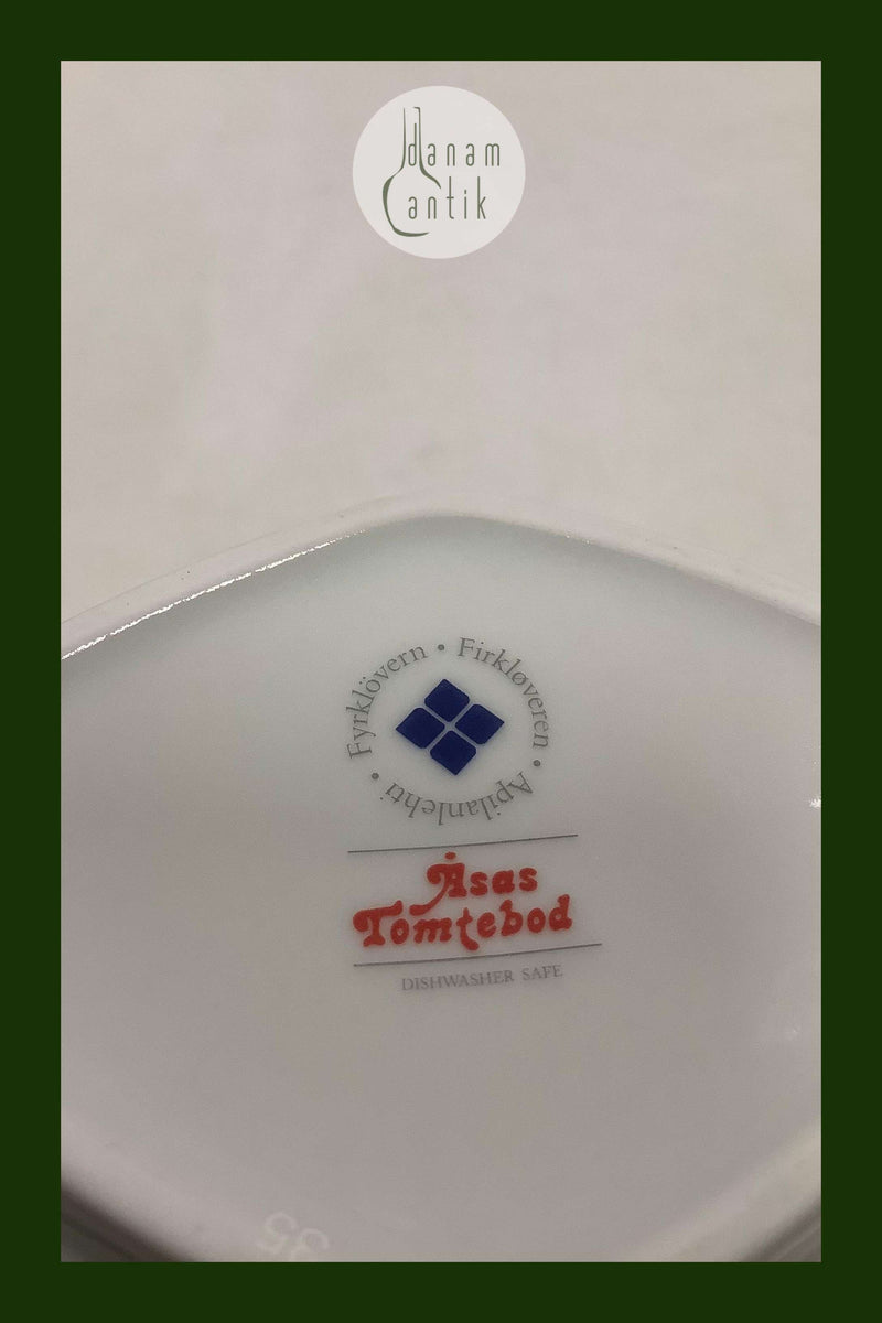 Åsas Tomtebod Stel Firkløveren Oval skål