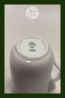 Royal Copenhagen Hvid Riflet kop med hank No 497