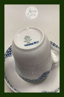 Royal Copenhagen Prinsesse Blå Høj Hankskop med underkop No 093