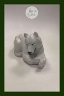 Royal Copenhagen Figur Bjørnemor/ Liggende hvid Bjørn No. 238