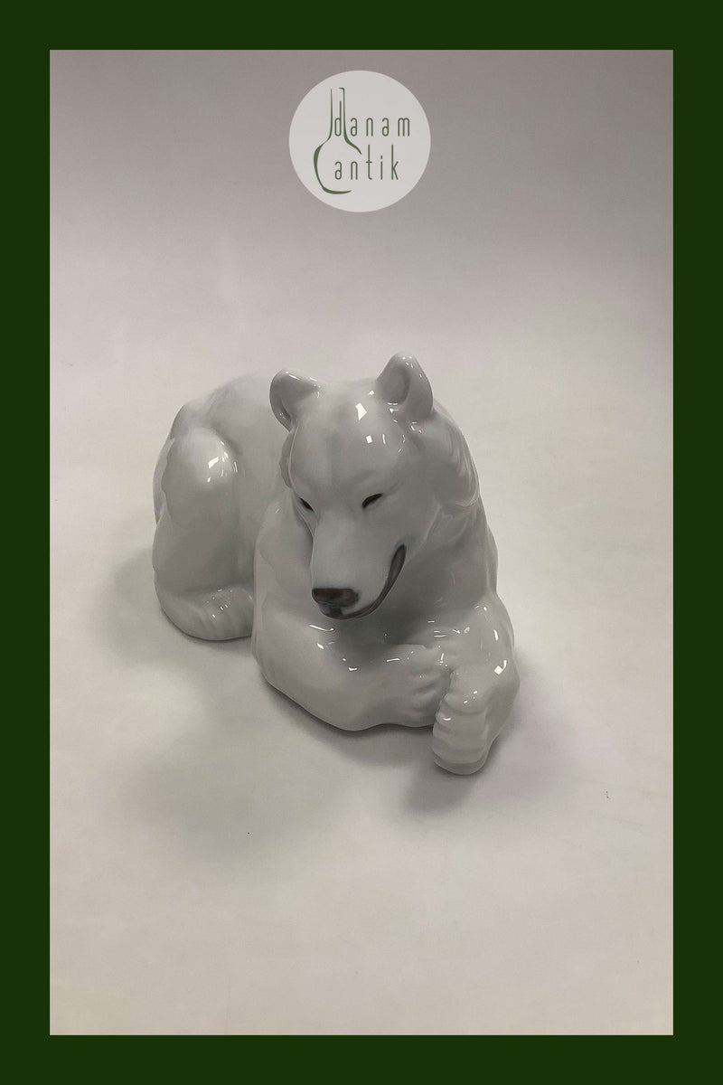 Royal Copenhagen Figur Bjørnemor/ Liggende hvid Bjørn No. 238