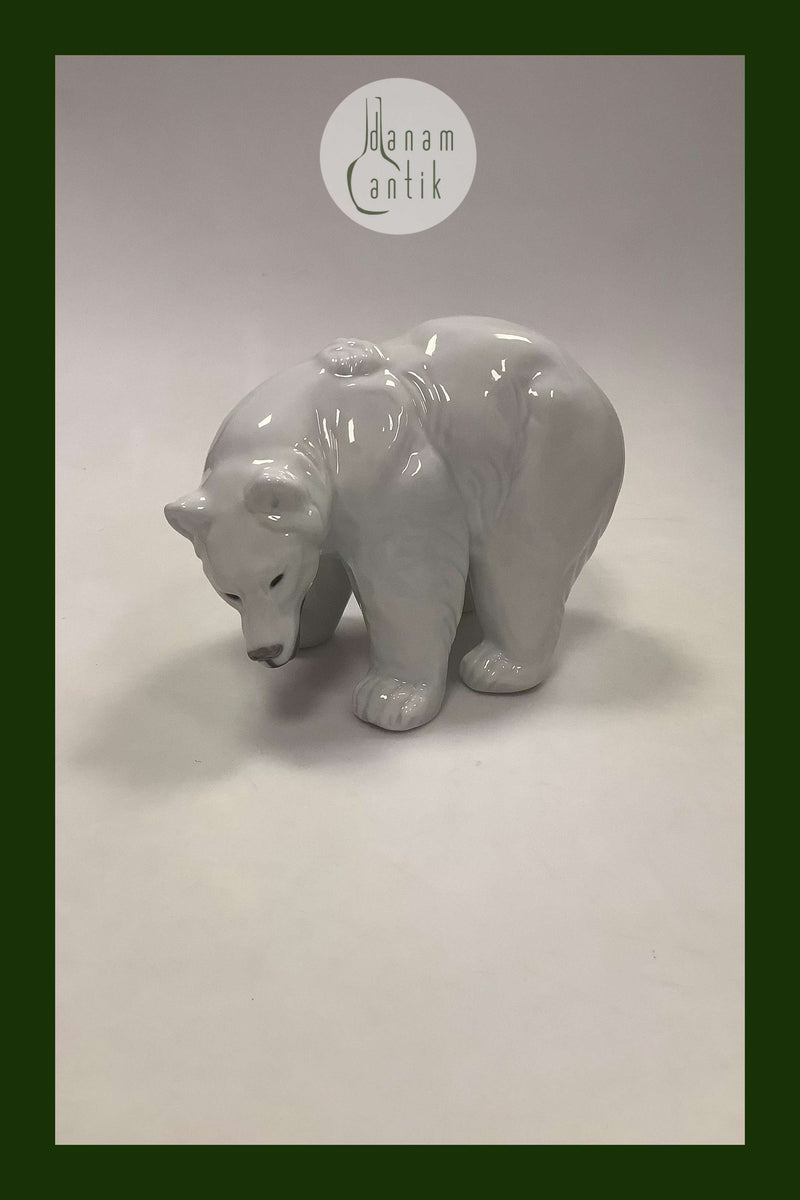 Royal Copenhagen Figur Bjørnefar/Stående hvid Bjørn No. 237