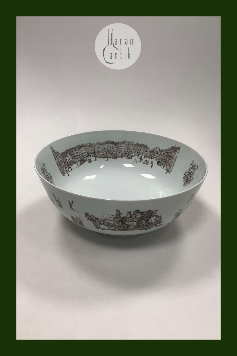 Bing og Grøndahl Jubilæumsskål Københavns Kommune  Måler 26,5cm x 10,5cm ( 10.43 inch x 4.13 inch )