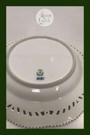 Royal Copenhagen Flora Danica Perlestel Hvid tallerken med gennembrudt kant 3553