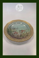 Royal Copenhagen Privatmalet Flora Danica Fisketallerken No 3554