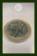 Royal Copenhagen Privatmalet Flora Danica Fisketallerken No 3554