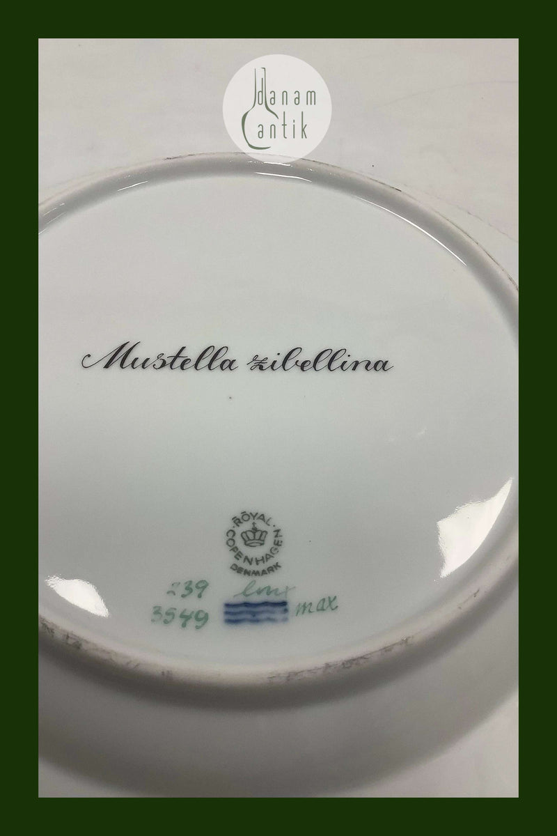 Flora Danica Jagtstel Middagstallerken No 239/3549 Zobel