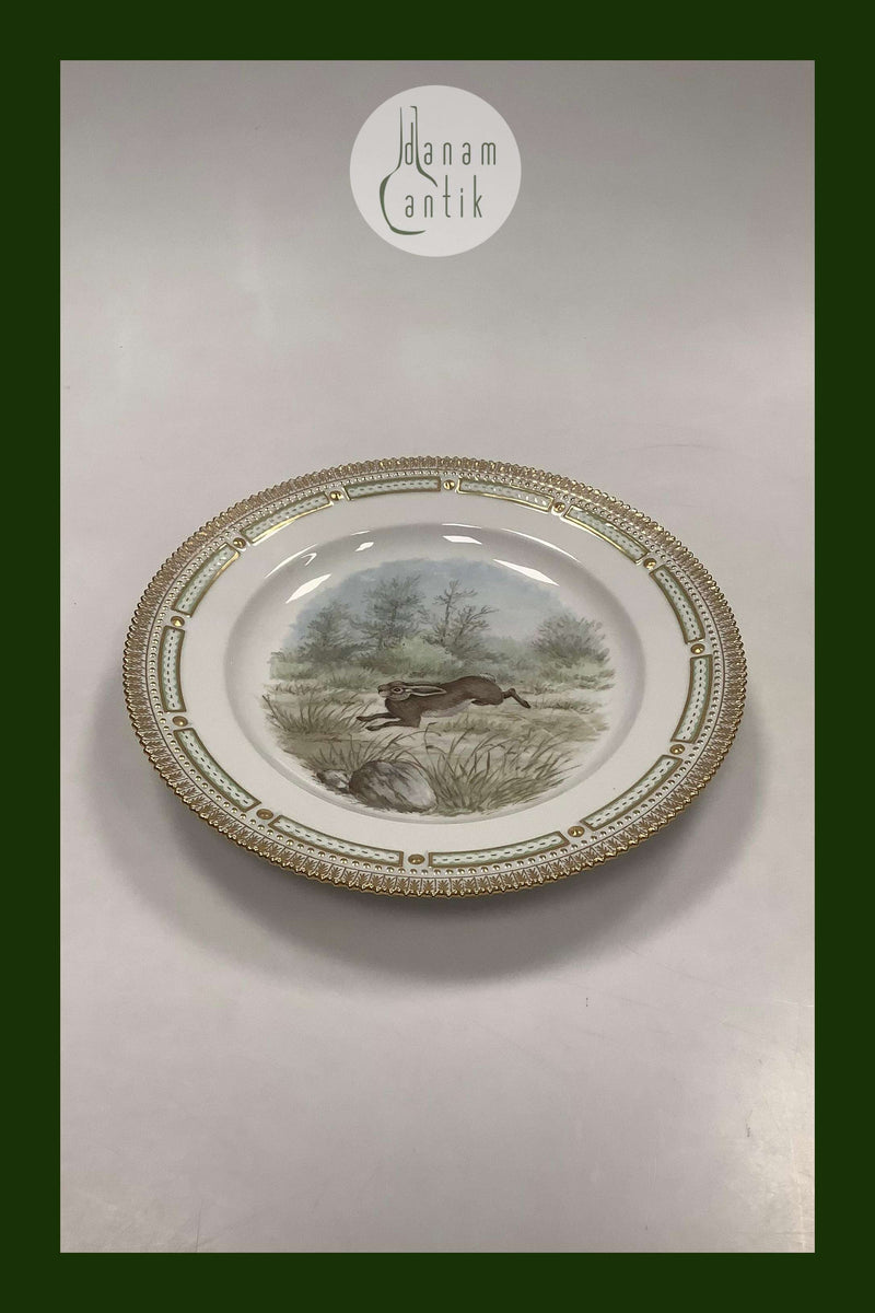 Flora Danica Jagtstel Middagstallerken No 239/3549 Hare