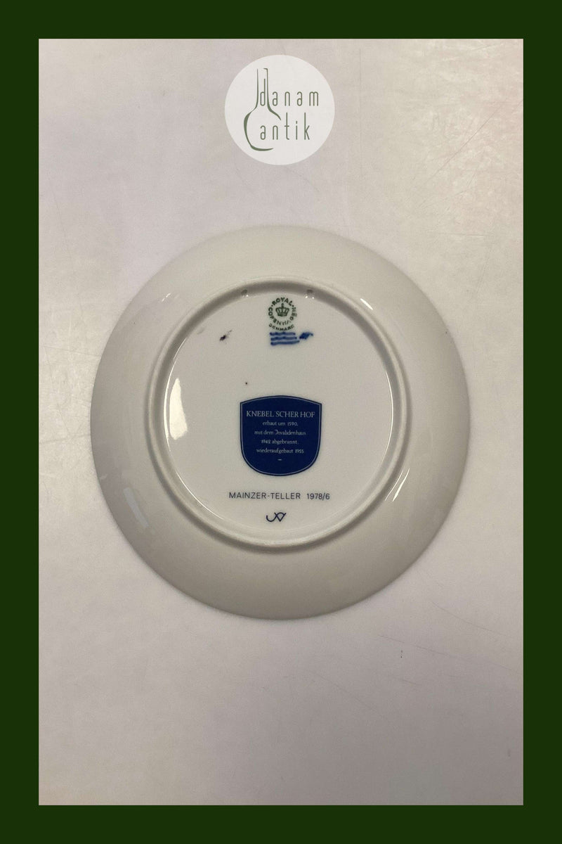 Royal Copenhagen Mindeplatte MAINZ No.1978/6
