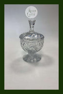 Facetslebet Glas Bonbonniere