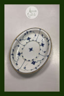 Royal Copenhagen Musselmalet Riflet underfad med guld