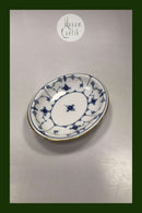 Royal Copenhagen Musselmalet Riflet underfad med guld