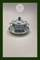 Royal Copenhagen Musselmalet Halvblonde Bouillon Kop med underkop No 764