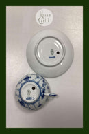 Royal Copenhagen Musselmalet Halvblonde Tekop og Underkop No. 525/081