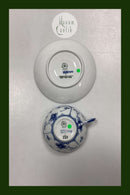 Royal Copenhagen Musselmalet Halvblonde Tekop og Underkop No. 525