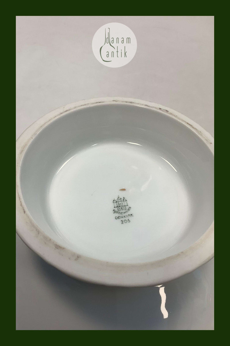 Bing og Grøndahl Klitrose Kagefad på Fod No 205