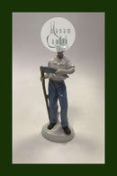 Tysk Porcelænsfigur Carl Scheidig Gräfenthal Mand med le